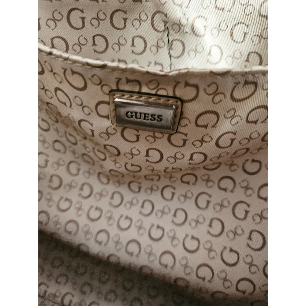 VTG Beautiful Guess Brown Floral Bag Pink &‎ Purple